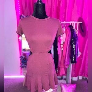 Women’s forever 21 cut out pleaded min dress